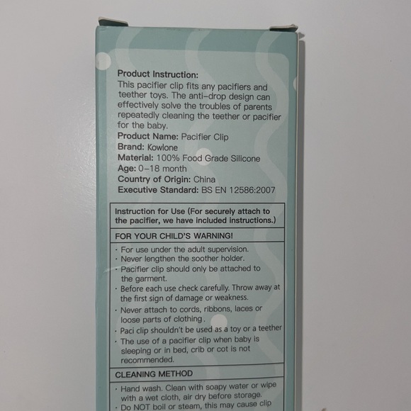 NWT 2 in package Pacifier Clips for Boys Girls Holder for pacifier - Picture 5 of 6